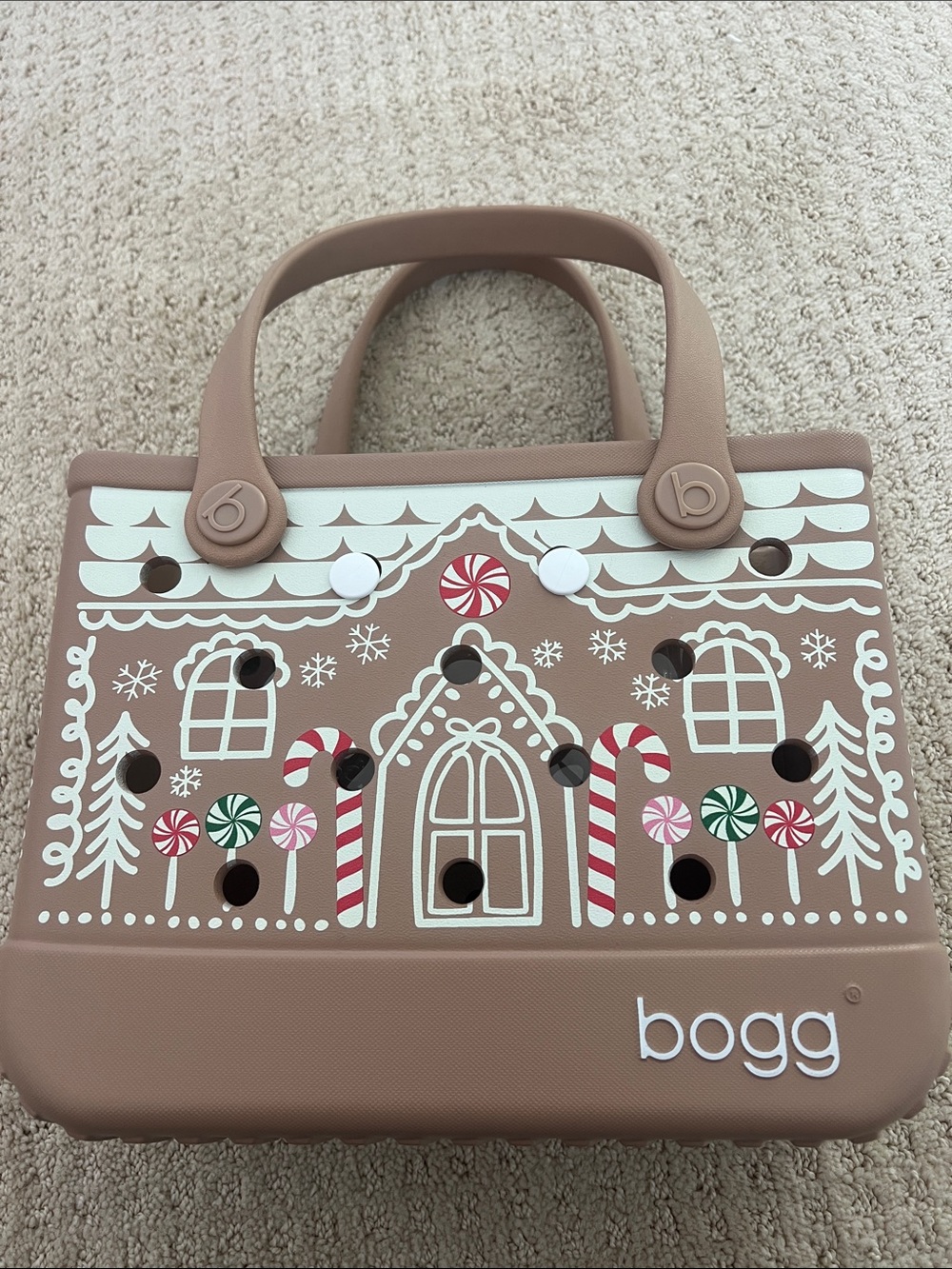 Bitty Bogg Bag Christmas Gingerbread Spice Holiday